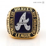 1991 Atlanta Braves NLCS Championship Ring (Silver)